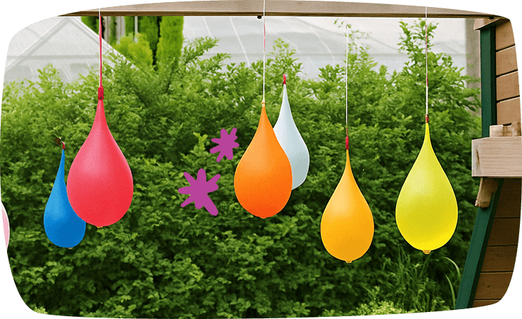Permainan Air Piñata Belon Air 