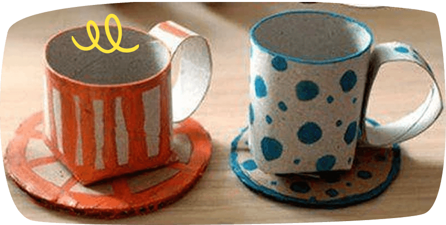 cardboard rolls coffee cups