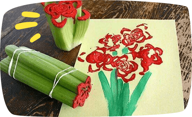 celery rose stamps