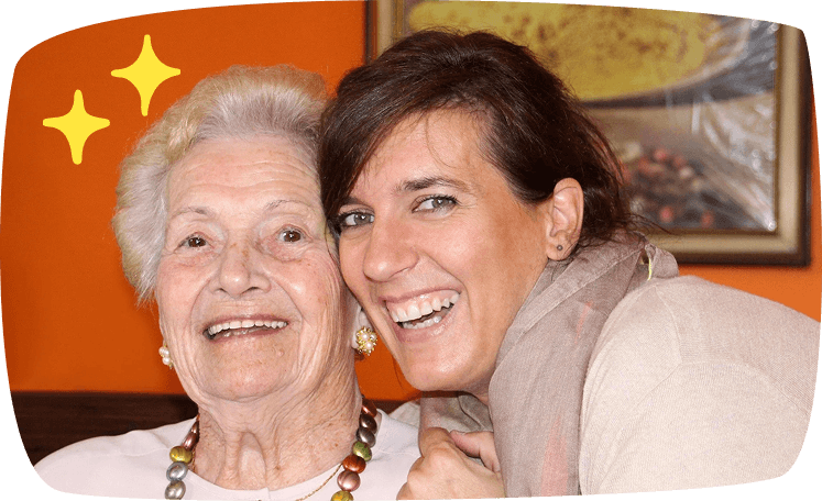 young woman with older lady