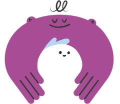 figure holding child